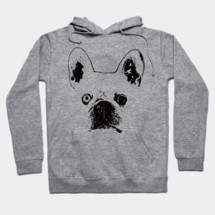 French Bulldog Face Design - A Frenchie Christmas Gift Hoodie